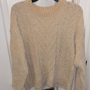 ANDREE BY UNIT Cable Knit Sweater - Tan